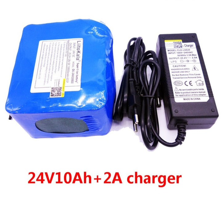 24V 10Ah 6S5P battery pack 350w e- 25.2V E_bike 250W