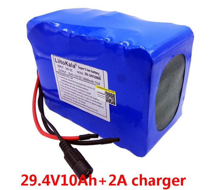 24V 4Ah Lithium Battery Pack for ​Electric Scooter ​Electric Unicycle Self-Balancing Electric Scooter Folding Electric Bike and Electric tools with 2A Charger and BMS