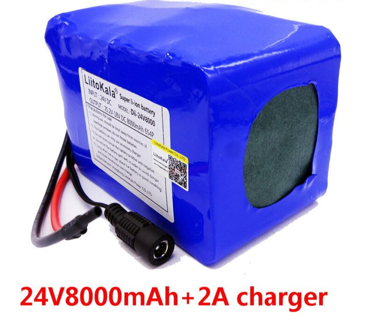 Liitokala 7s6p New victory 24V 12Ah lithium battery electric bicycle 18650/24 V (29.4V)Li ion battery +29.4v 2a charger