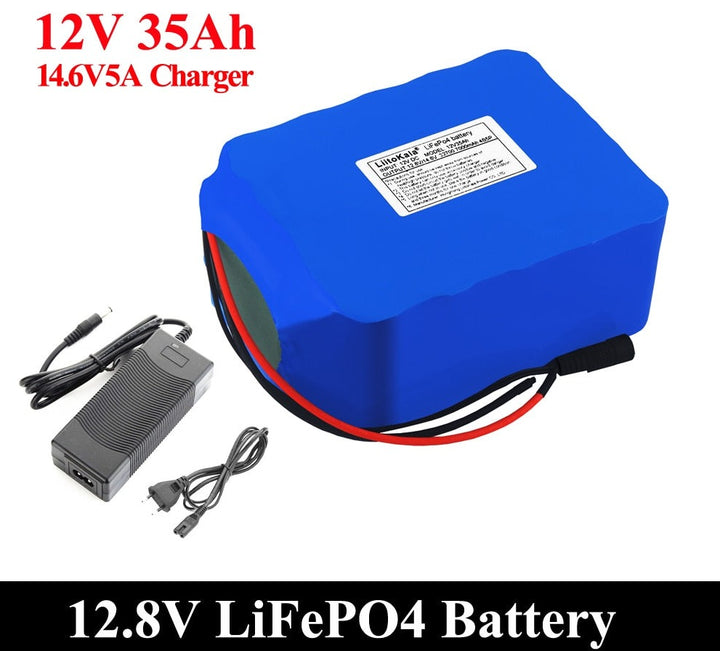12V Lifepo4 Battery Pack 12.8V 35Ah with 4S 100A