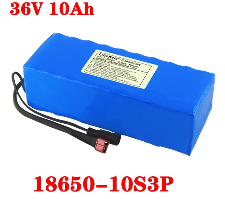 36v 10Ah 10S3P Rechargeable Battery E_Vehicle 36V 2A charger