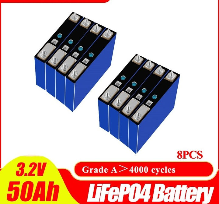 3.2V 50Ah Battery 3.2V150A 3C High Drain  12V 24V Electric Bike