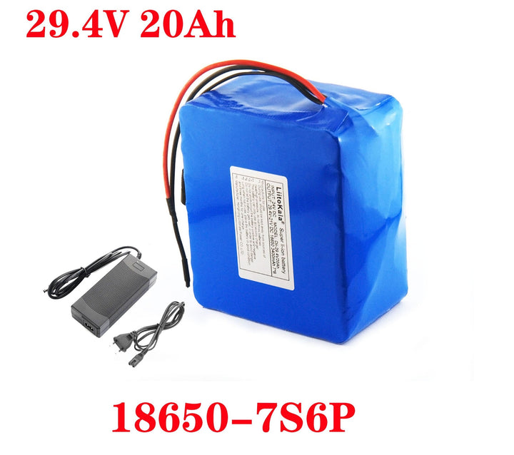 29.4V 20AH 3000mah 7S6P 24V 250W-750W E_battery 24V 20ah