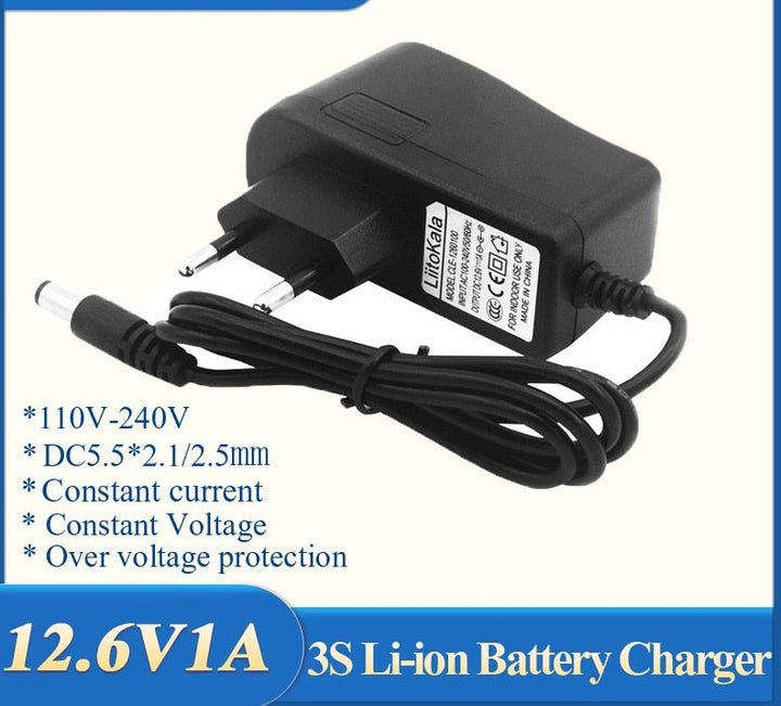 AC 100-240V DC 8.4V 12.6V 16.8V 25.2V 1A Power 2S 3S 4S 6S charger