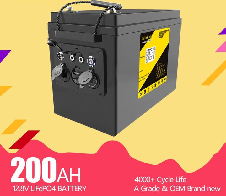 12.8V 200ahLifepo4 battery power bank /5V/12V