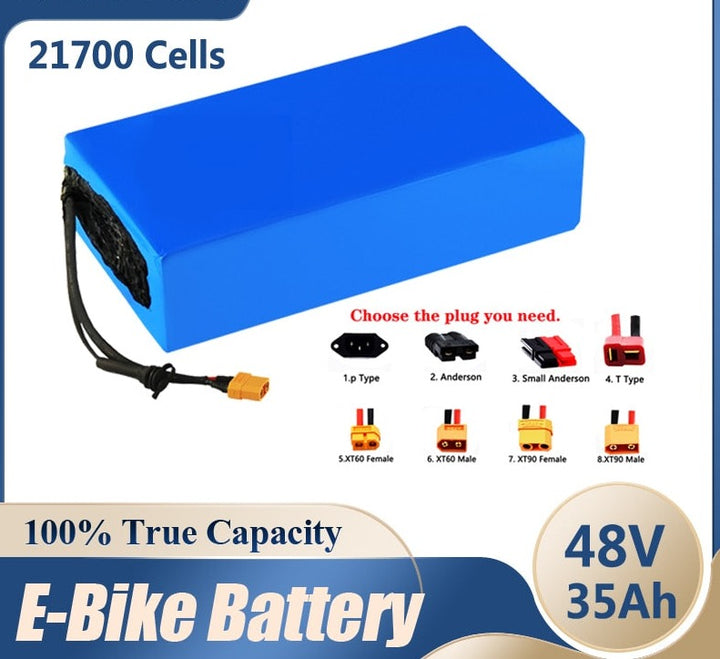 48V 35ah 21700 13S7P E_Bicycle Battery 35AH 1500W 30A BMS