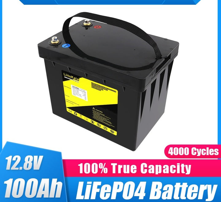 12.8v 100Ah 120AH lifepo4 battery 100A BMS 12V 120Ah UPS