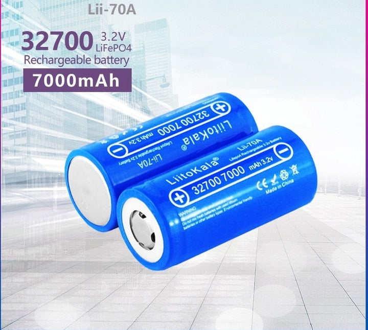 12PCS Lii-70A 3.2V 32700 6500mAh 7000mah 35A 55A High power battery