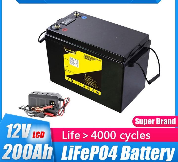 12V 200AH lifepo4 battery 4s 12.8V 200Ah 1200w