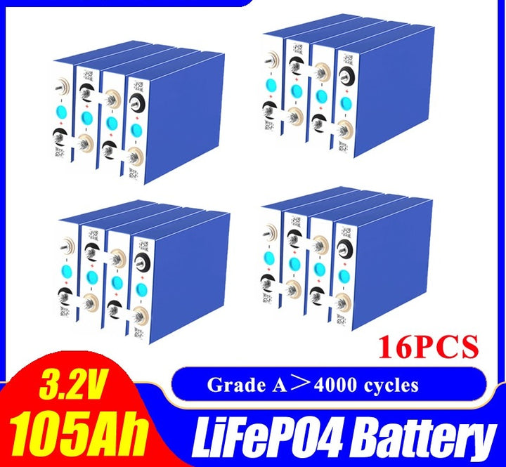 4-32pcs 3.2V 105Ah lifepo4 battery 12V 24V 36V 48V Electric