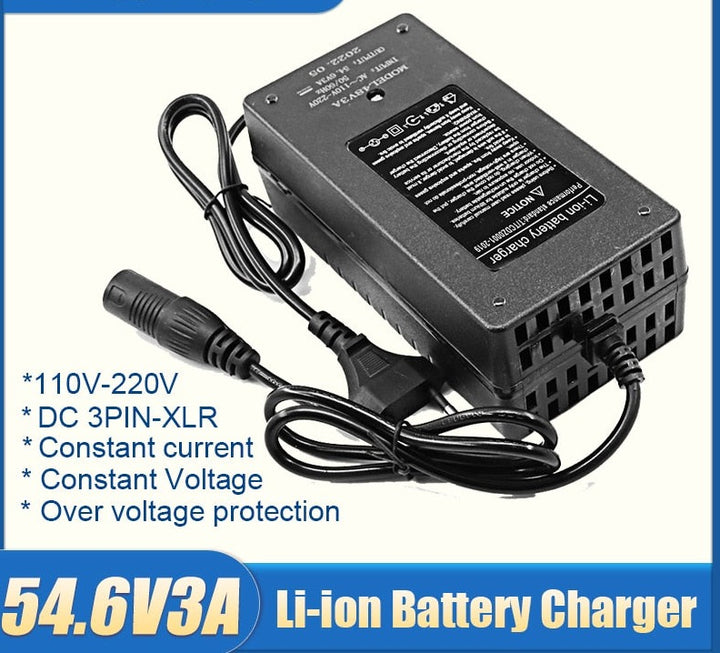 54.6V 3A Electric Battery Charger13S 48 Volt 48V3A
