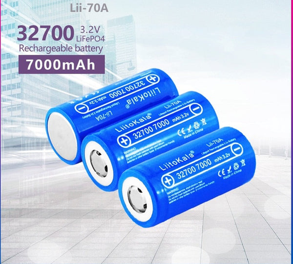 3PCS Lii-70A 3.2v 32700 7000mAh lifepo4 battery cell 5C