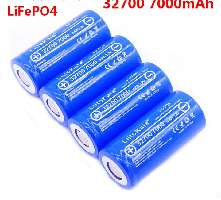 6PCS 3.2V 32700 7000mAh Battery 35A 55A High power
